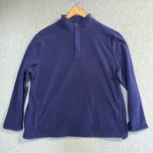 Polo Golf Ralph Lauren Men’s Fleece Pullover Sweater Snap Size XL Blue
